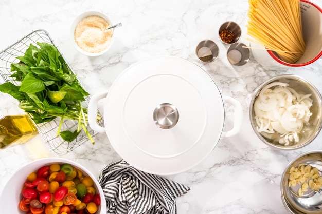 Zestaw dań kuchni domowej